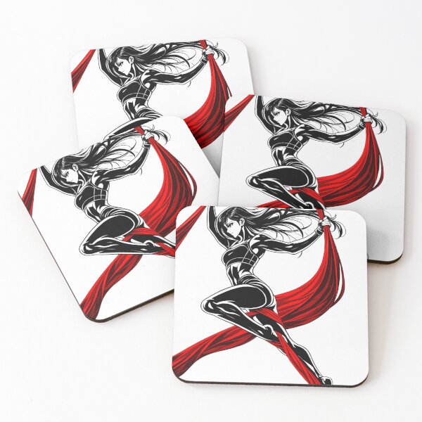Item preview, Aerial Silk Warrior – Red & Black Acrobat Art designed and sold by eragon541289.