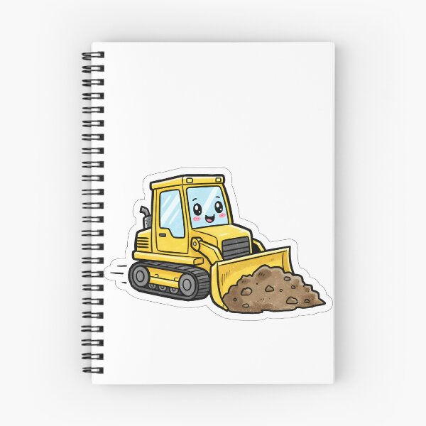 Item preview, Comic Style Cute Bulldozer designed and sold by 4AGift.