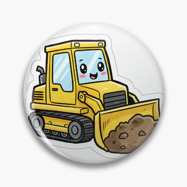 Item preview, Comic Style Cute Bulldozer designed and sold by 4AGift.