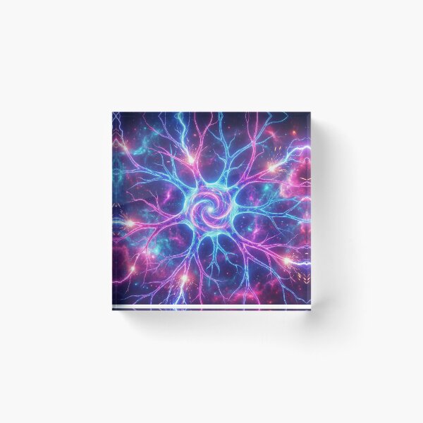 Item preview, Electric Mind - Artistic Colorful Neuron Network designed and sold by TheRichGallery.