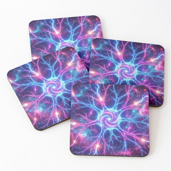 Item preview, Electric Mind - Artistic Colorful Neuron Network designed and sold by TheRichGallery.