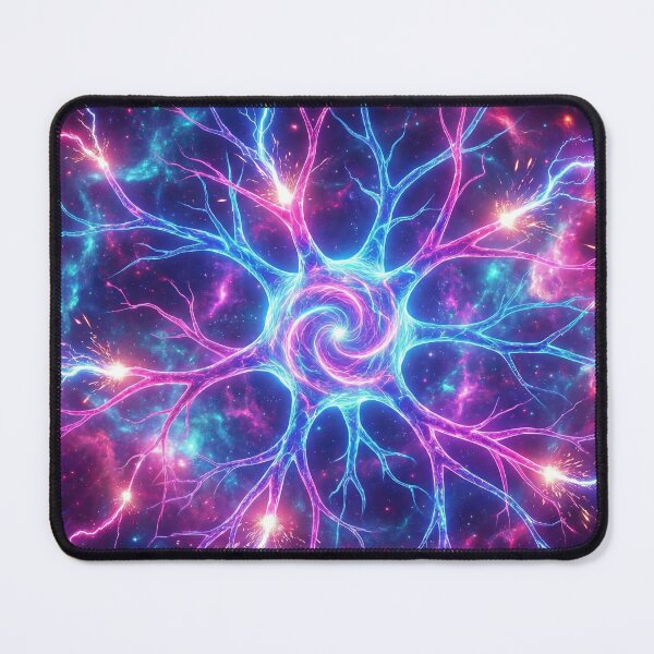 Item preview, Electric Mind - Artistic Colorful Neuron Network designed and sold by TheRichGallery.