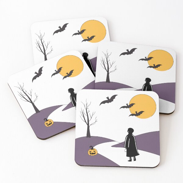 Item preview, Autumn Nights Floral Dreams Moon Halloween Tree Landscape designed and sold by ART ATTACK ZONE.