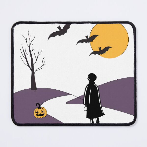 Item preview, Autumn Nights Floral Dreams Moon Halloween Tree Landscape designed and sold by ART ATTACK ZONE.