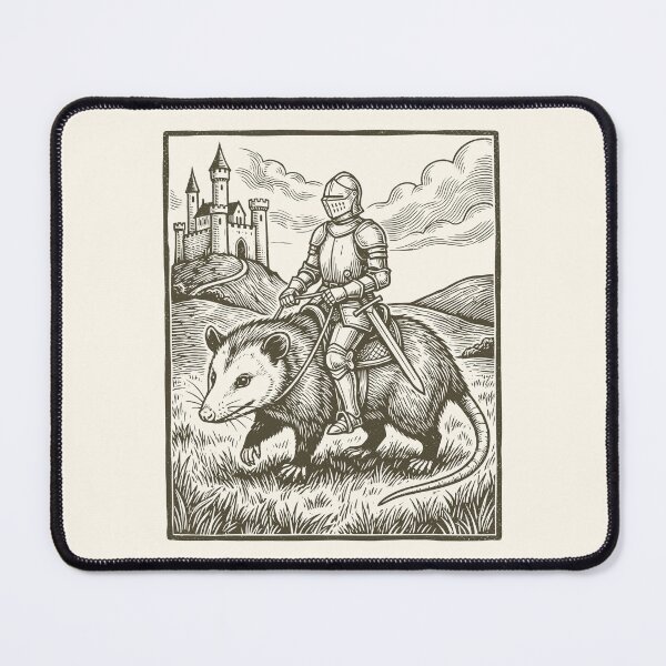 Item preview, Medieval Knight Opossum Rider Vintage Renaissance designed and sold by Y-Vibes.
