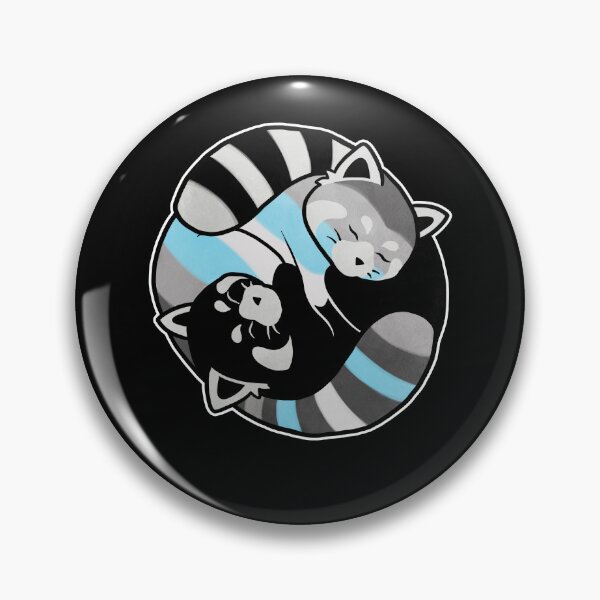 Item preview, Demiboy Red Panda Yin Yang LGBT Pride Flag designed and sold by Clara Hollins.