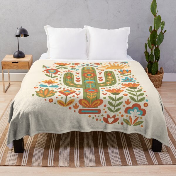 Item preview, Arizona Saguaro Cactus State Sticker – Scandinavian Folk Art by heidiannemorris © designed and sold by FOLK ART FUSION by heidiannemorris.