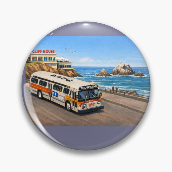 Item preview, Cliffhouse/ Lands End with  SF Muni1969 GM new look designed and sold by StopRequest.
