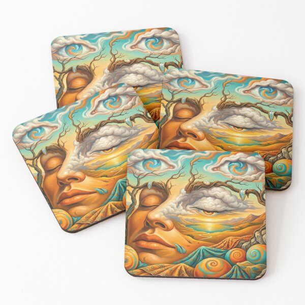 Item preview, Surreal Landscape Illusion - Hidden Face in Nature designed and sold by TheRichGallery.