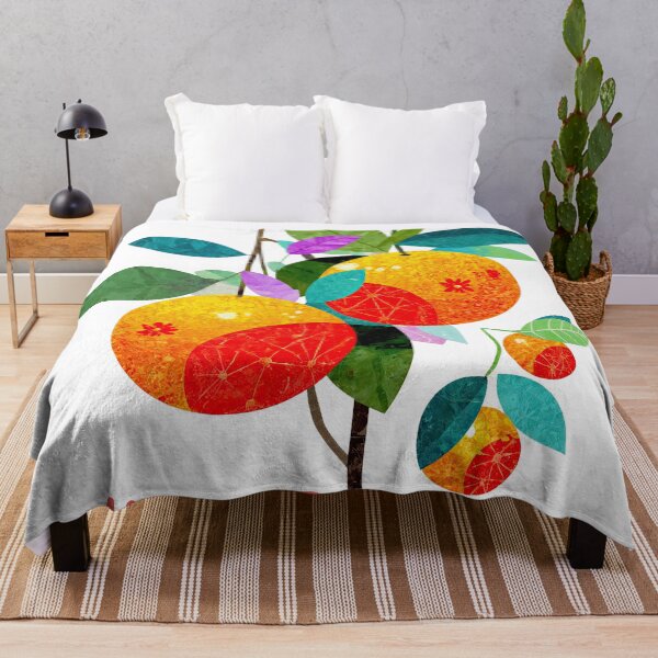 Item preview, Happy Oranges – Whimsical Fruit Design designed and sold by ForeverPrintsOK.