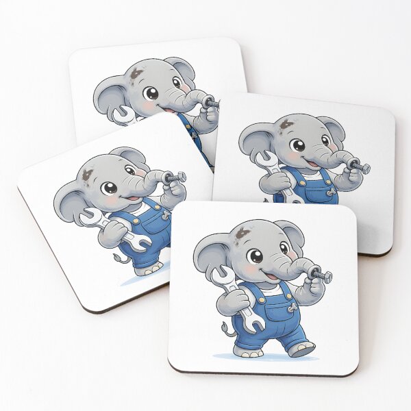Item preview, Funny Elephant Mechanic – Mechanic Gift Cute Auto Repair Animal designed and sold by Digital Culture Studio.