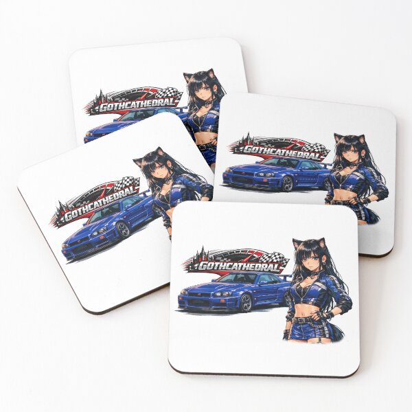 Item preview, Catgirl Anime Circuit Collection Nissan Skyline GT-R designed and sold by GothCatHedral.