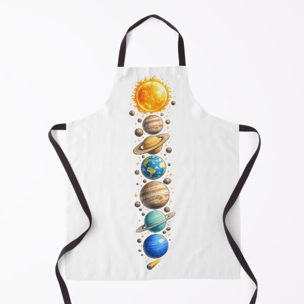 Item preview, Vertical Solar System Planets Illustration - Planet Stack designed and sold by Kate1art.
