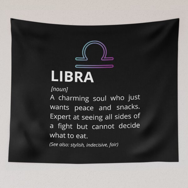 Item preview, Libra Definition - Funny Zodiac Dictionary Gift designed and sold by Freddie's Design Studio.