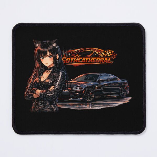 Item preview, Catgirl Anime Circuit Collection Dodge Challenger SRT Hellcat designed and sold by GothCatHedral.