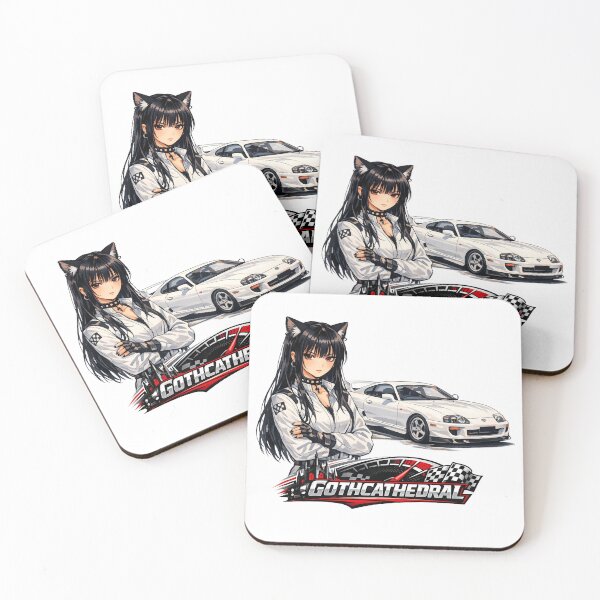 Item preview, Catgirl Anime Circuit Collection Toyota Supra designed and sold by GothCatHedral.