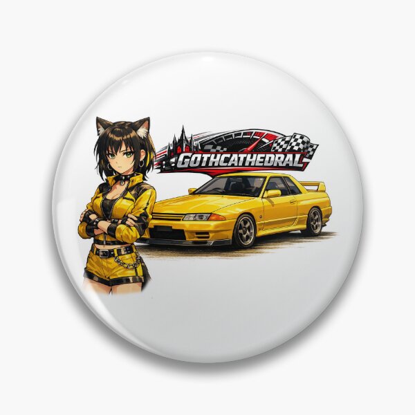 Item preview, Catgirl Anime Circuit Collection Nissan Skyline R32 designed and sold by GothCatHedral.