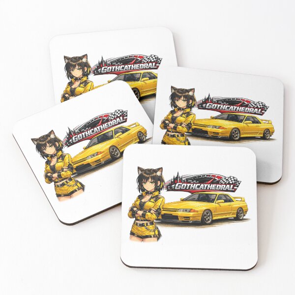 Item preview, Catgirl Anime Circuit Collection Nissan Skyline R32 designed and sold by GothCatHedral.