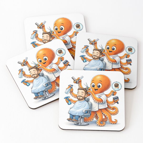 Item preview, Funny Octopus Barber – Barber Gift Hairdresser Cute Animal Hair Stylist designed and sold by Digital Culture Studio.