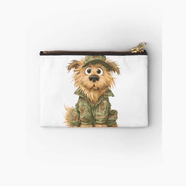 Item preview, Funny Military Dog Cartoon designed and sold by Retro Whimsy.