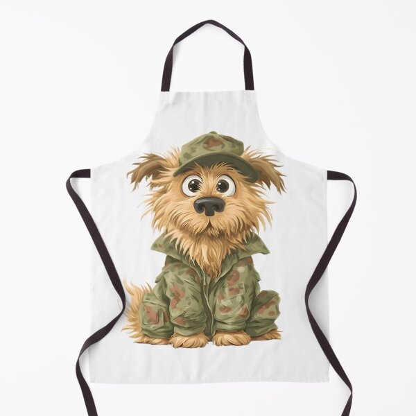 Item preview, Funny Military Dog Cartoon designed and sold by Retro Whimsy.