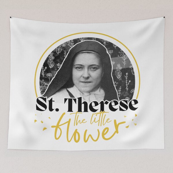 Item preview, St. Therese The Little Flower "Petals" designed and sold by Sass of the Saints.