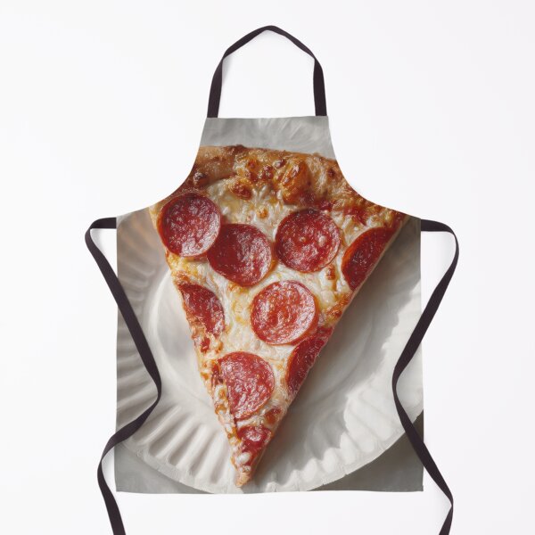 Item preview, Classic Pepperoni Pizza Slice on White Paper Plate designed and sold by Shannon Hilson.