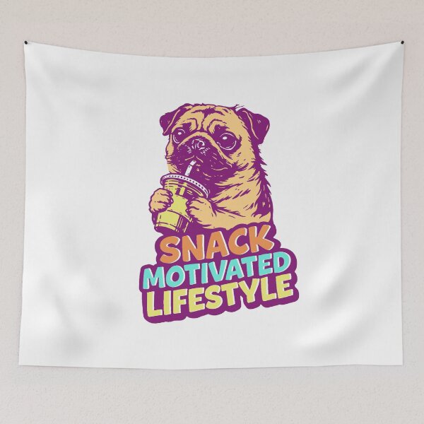 Item preview, Pug - Snack Motivated Lifestyle designed and sold by PodWish.