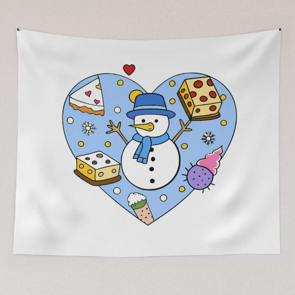 Item preview, Cake Winter Celebrations Holiday Festive Snowman Fun Christmas designed and sold by ART ATTACK ZONE.
