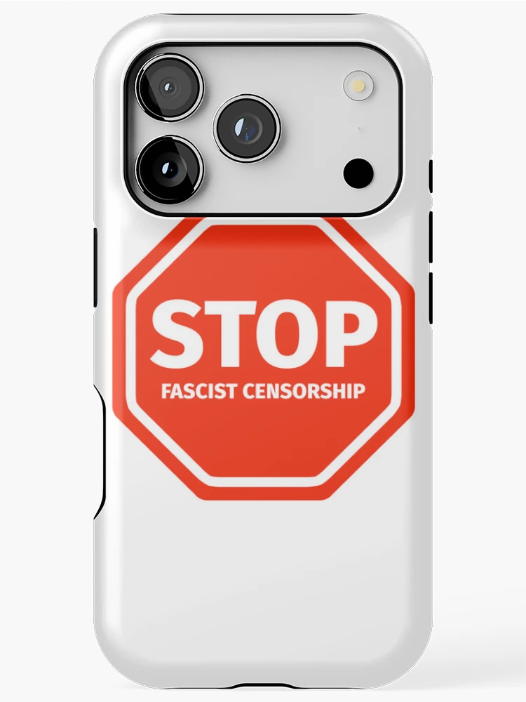 Thumbnail 1 of 4, iPhone Case, Stop fascist censorship designed and sold by Rachel the Artist .