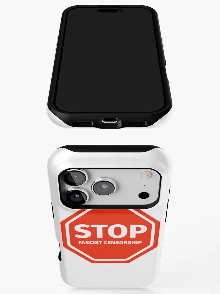Thumbnail 3 of 4, iPhone Case, Stop fascist censorship designed and sold by Rachel the Artist .