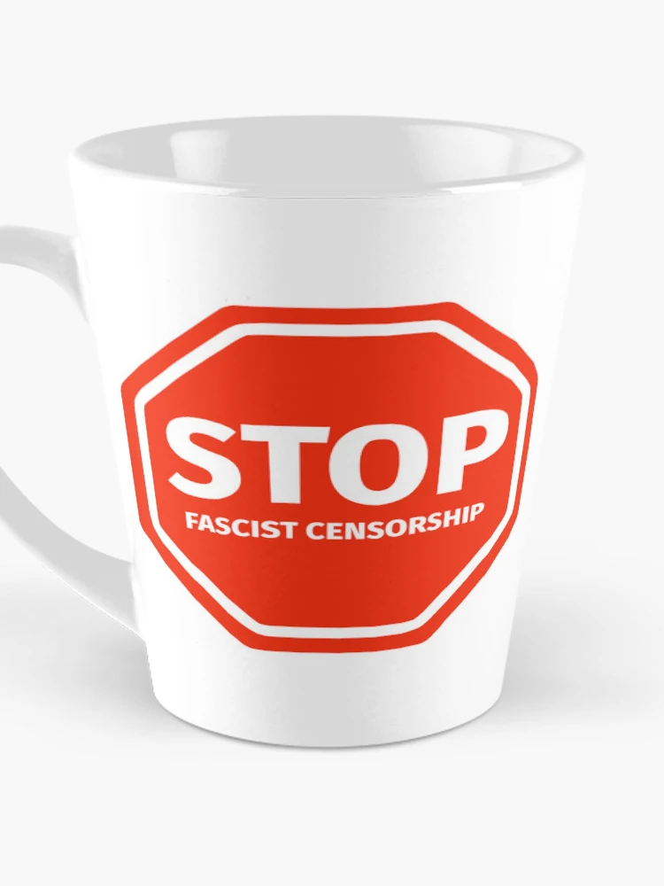 Thumbnail 3 of 4, Coffee Mug, Stop fascist censorship designed and sold by Rachel the Artist .