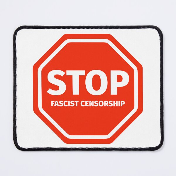 Item preview, Stop fascist censorship  designed and sold by Rachel the Artist .