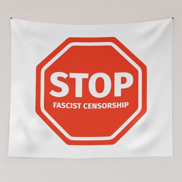 Item preview, Stop fascist censorship  designed and sold by Rachel the Artist .