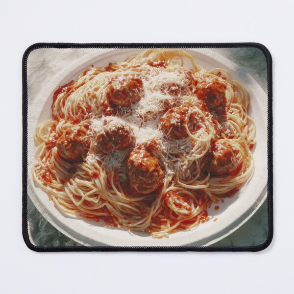 Item preview, Spaghetti and Meatballs with Parmesan in Soft Natural Light designed and sold by Shannon Hilson.