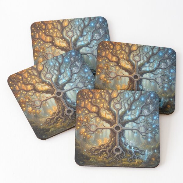 Item preview, Balance | Sacred Circuits Glyph #3 – Surreal Duality Equilibrium Art designed and sold by FreqEncodedArt.