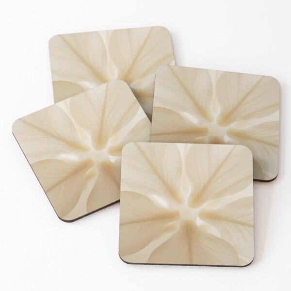 Item preview, Organic Leaf Vein Pattern with Sheer Flower Petals Close-Up designed and sold by EmeraldeaArt.