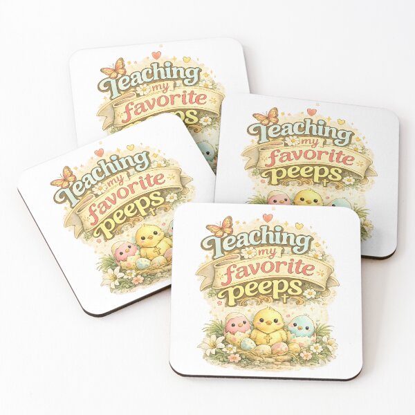 Item preview, Teaching My Favorite Peeps Cute Easter Teacher Chick Illustration designed and sold by Supergrafix07.