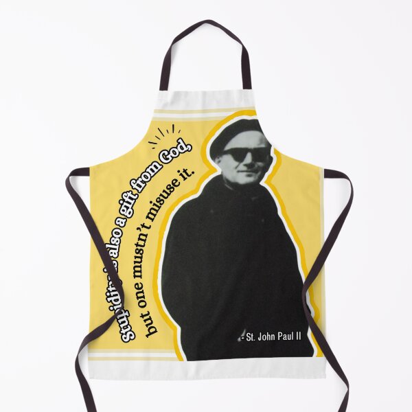 Item preview, St. John Paul II "Stupidity" Silhouette quote designed and sold by Sass of the Saints.
