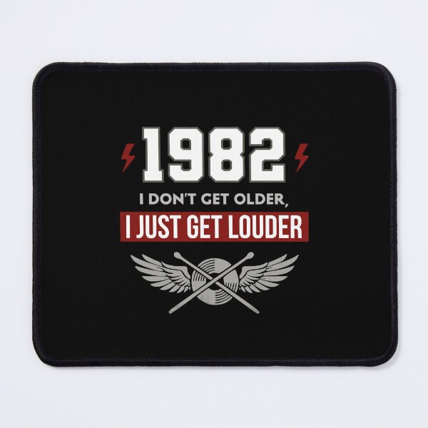 Item preview, Vintage 1982 Drummer Birthday - I Don't Get Older I Just Get Louder designed and sold by LinaValearte.