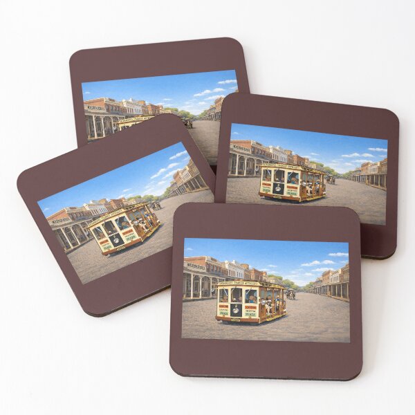 Item preview, Old Sacramento with Sacramento Transit Authority tram bus. designed and sold by StopRequest.