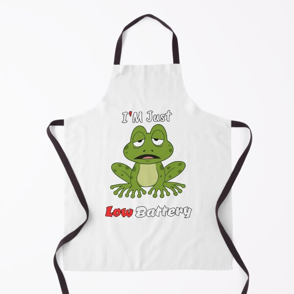 Item preview, Low Battery Frog – Funny Tired Mood Cartoon Design sticker designed and sold by It's Bro Brand ★ ★ ★ ★ ★.