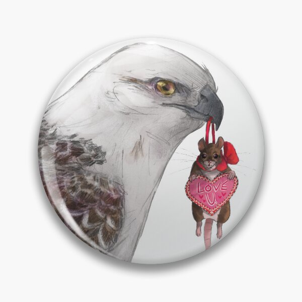 Item preview, Hawk and Mouse Valentine designed and sold by Gwynnerohrs.
