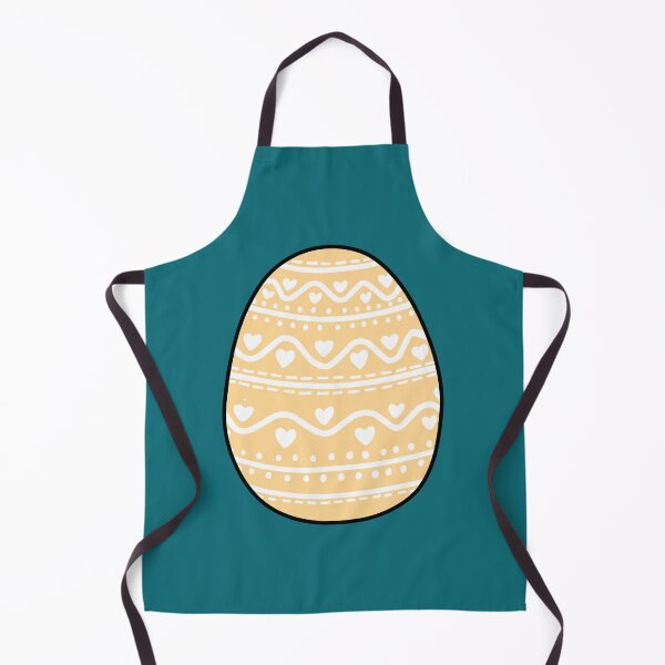 Item preview, Yellow Easter Egg with White Pattern designed and sold by elizasunnycolor.