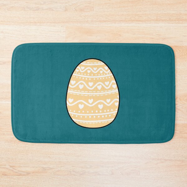 Item preview, Yellow Easter Egg with White Pattern designed and sold by elizasunnycolor.