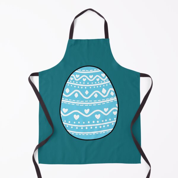 Item preview, Blue Easter Egg with White Pattern designed and sold by elizasunnycolor.