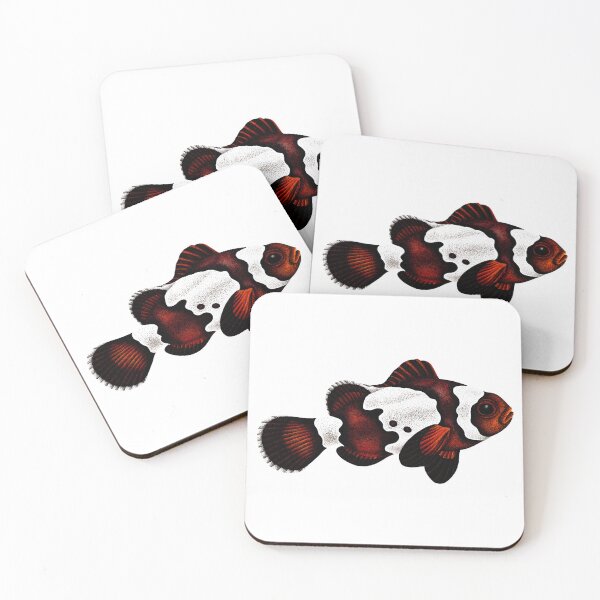 Item preview, Black ice clownfish illustration designed and sold by LorenDowding.