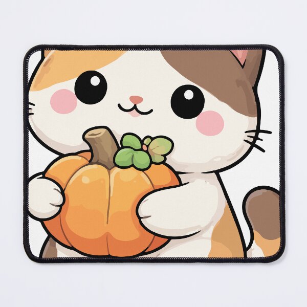 Item preview, Cat Holding a Tiny Pumpkin designed and sold by OniumEth.