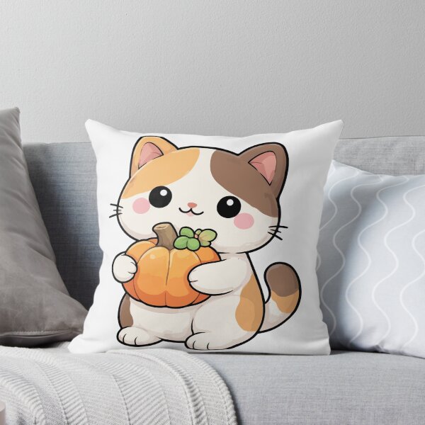 Item preview, Cat Holding a Tiny Pumpkin designed and sold by OniumEth.