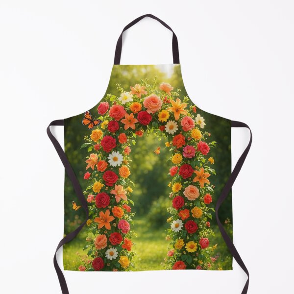 Artikelvorschau, Sommerlicher Blumenbogen mit üppigen Gartenblumen entworfen und verkauft von EmeraldeaArt.